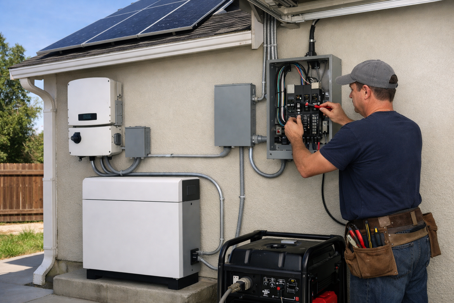Solar charging, transfer switches, and installation requirements - best home battery backup systems