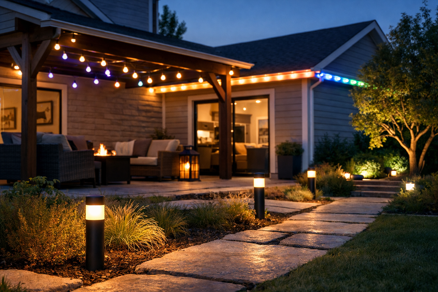 best outdoor smart lights with Matter support