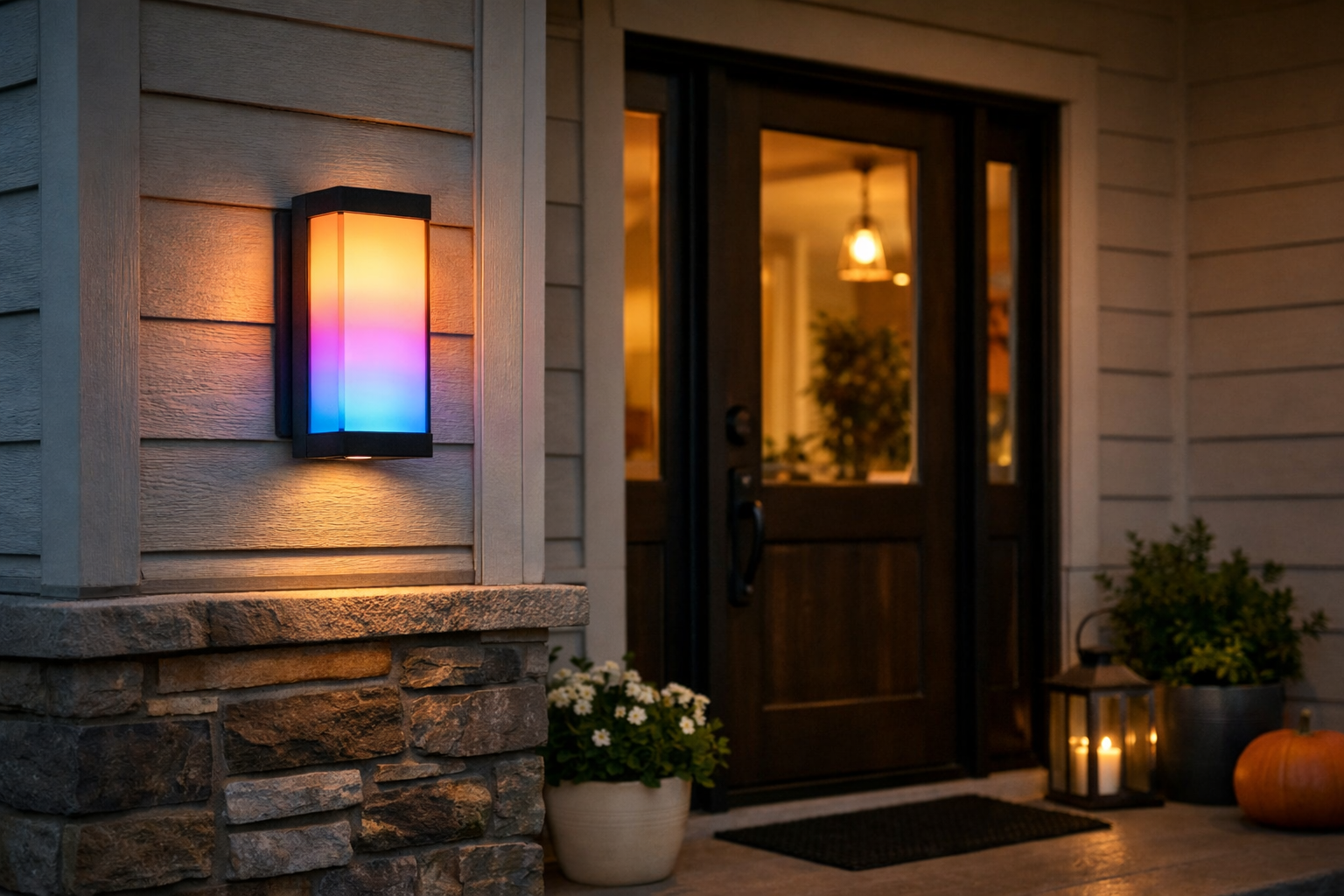 Govee Outdoor Wall Light H7075: Best for a hardwired porch or entry - best outdoor smart lights with Matter support