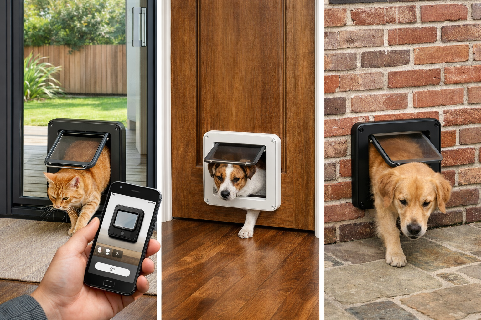 Match the product to the installation surface - best smart pet doors with app control