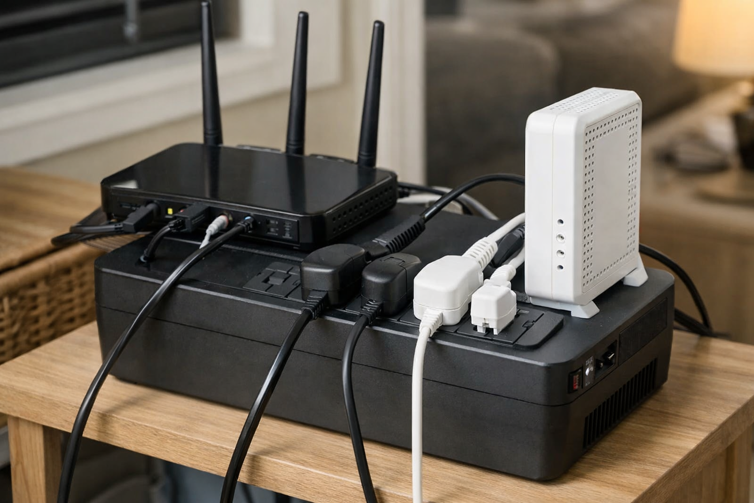 Count battery-backed outlets carefully - best UPS for a router and modem