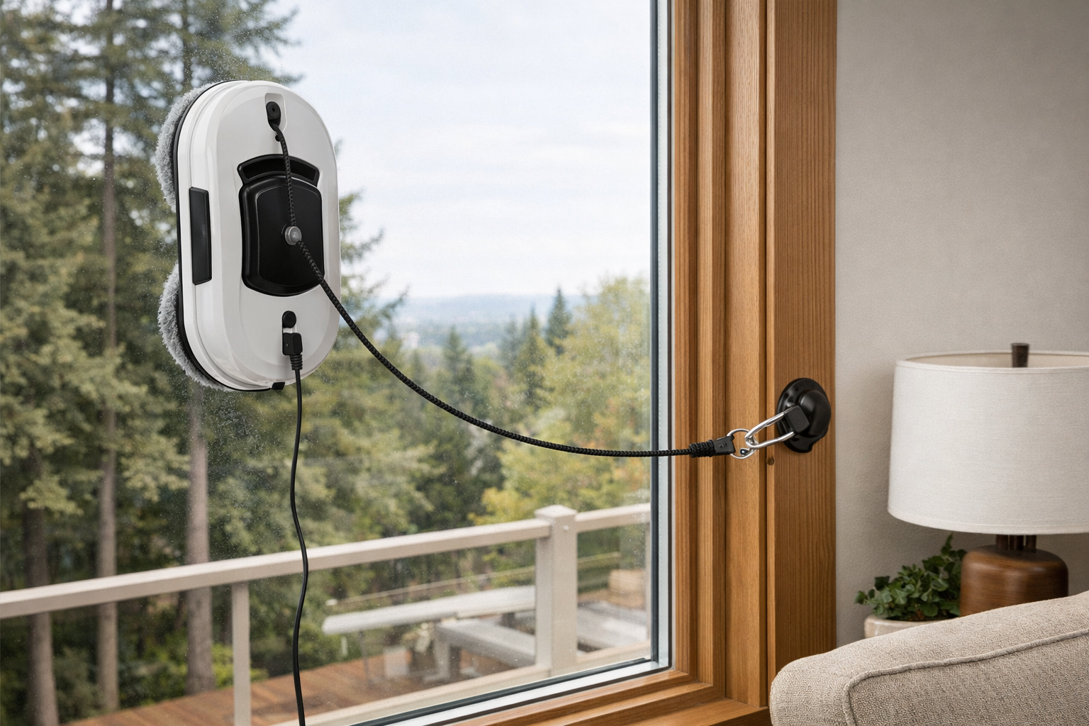 A safety tether is not optional - best window-cleaning robots for tall windows