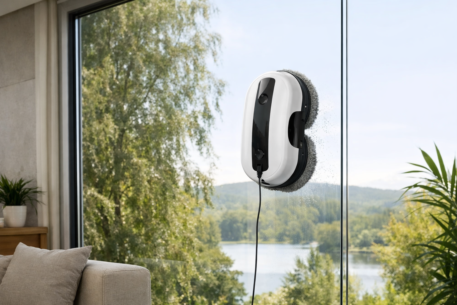 Best for Large Frameless Glass: HOBOT S7 Pro - best window-cleaning robots for tall windows