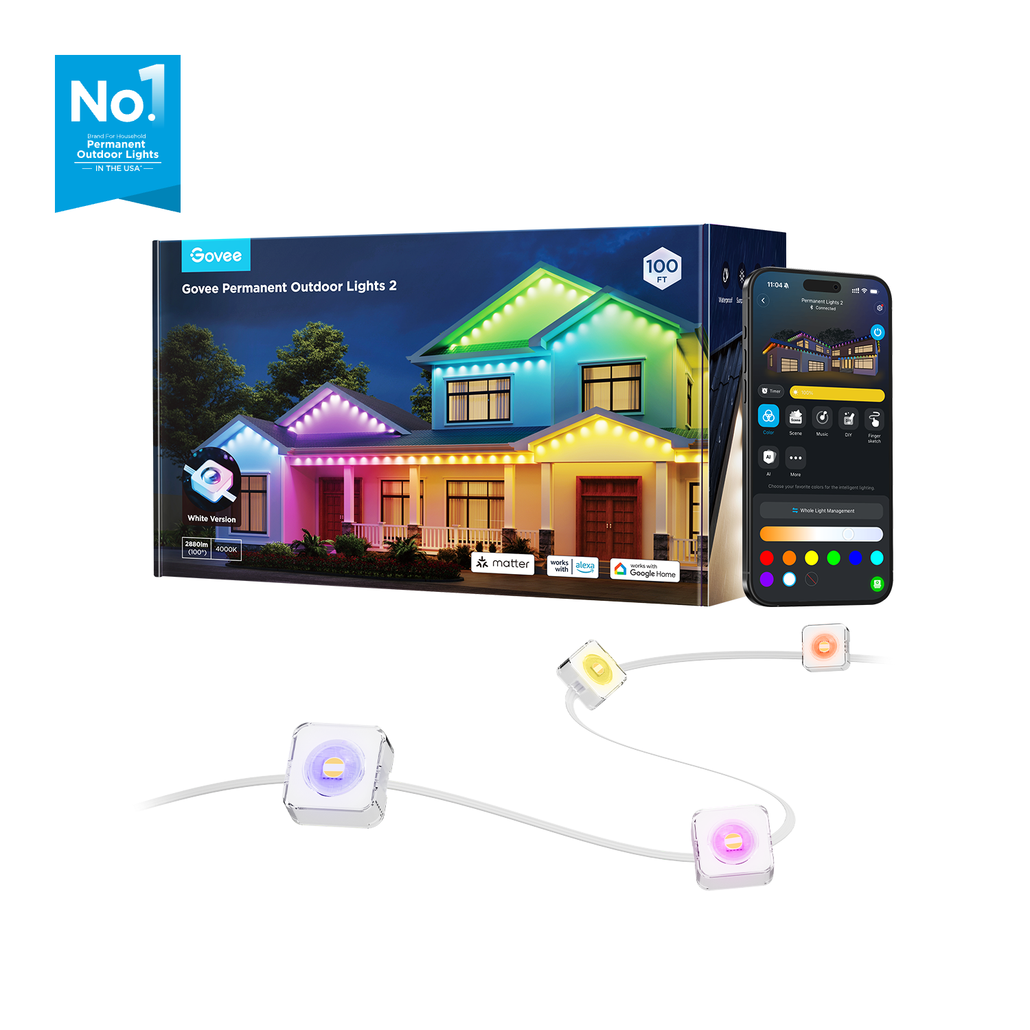 Govee Permanent Outdoor Lights 2 (H705D/H705E/H705F) product image