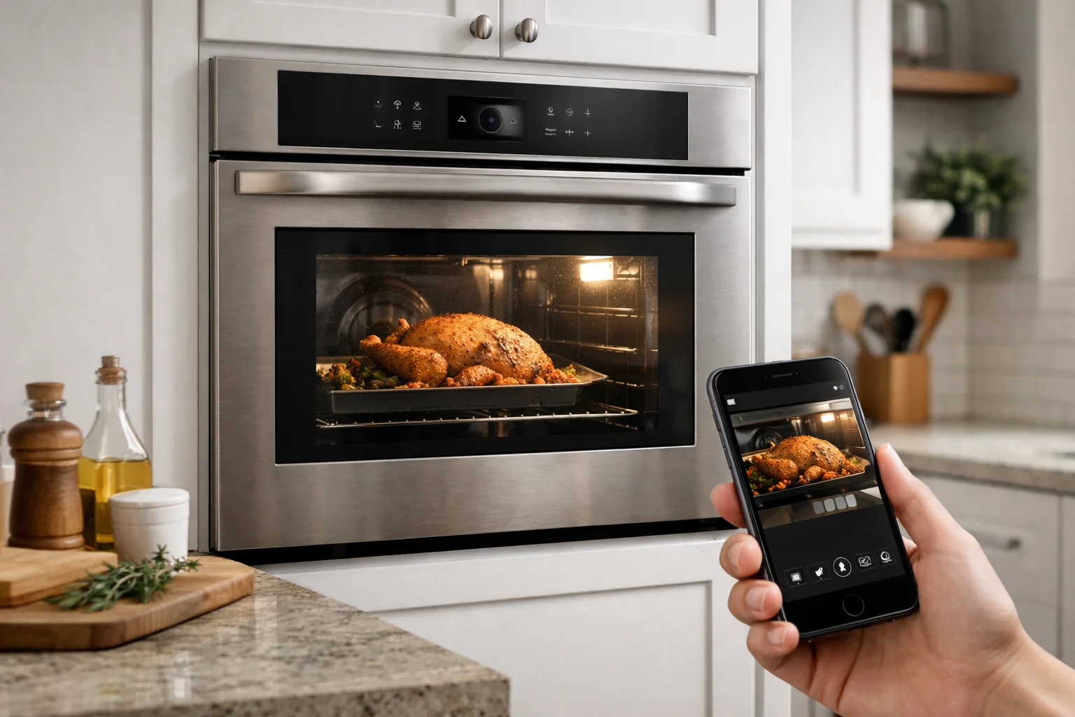 Editorial illustration of a generic home technology setup