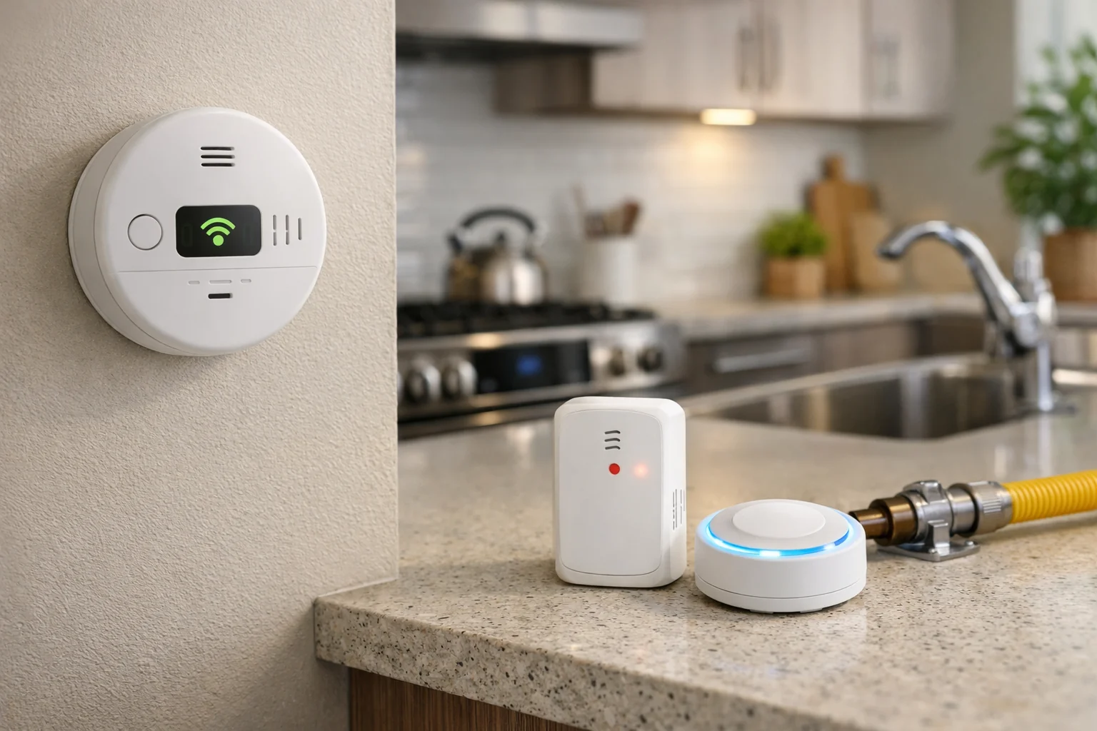 smart carbon monoxide and gas leak detectors