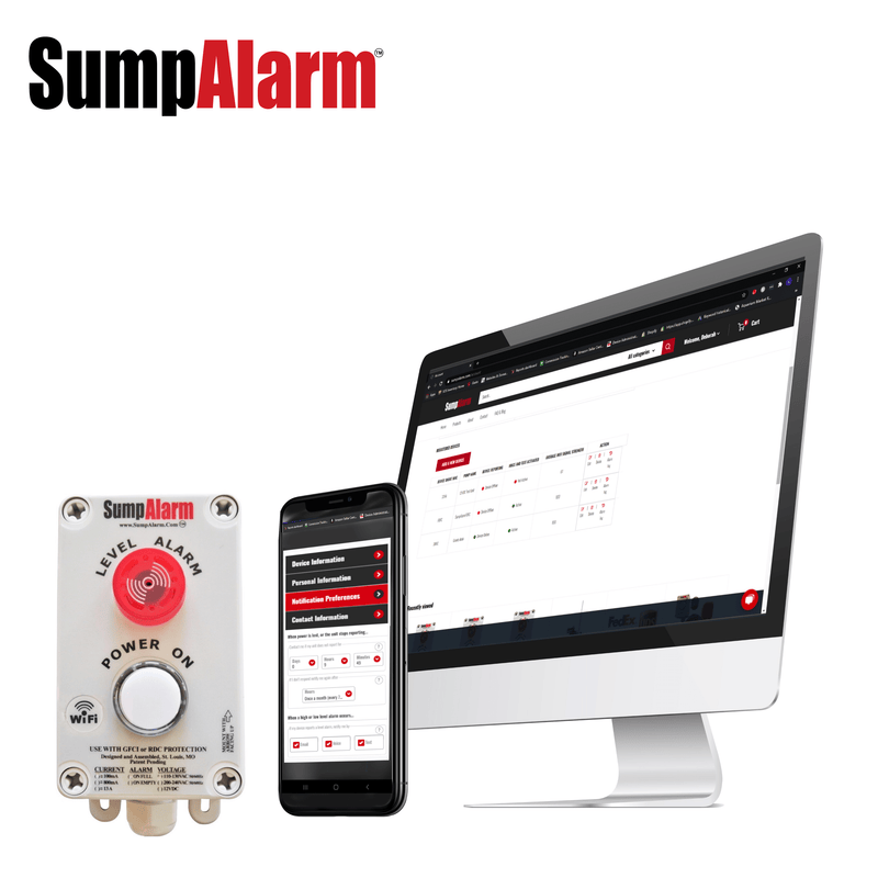 Sump Alarm WiFi Water Sensor and High-Water Alarm product image